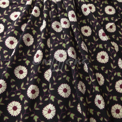 Плательная ткань "Фламенко" 10.1, 80 гр/м2, шир.150 см, принт растительный - купить в Саранске. Цена 241.49 руб.