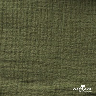 Ткань Муслин, 100% хлопок, 125 гр/м2, шир. 140 см #2307 цв.(99)-св.хаки - купить в Саранске. Цена 318.49 руб.