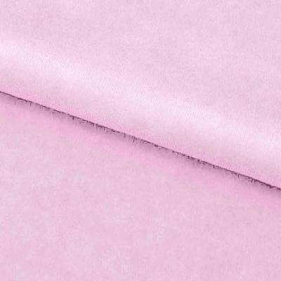 Велюр JS LIGHT 1, 220 гр/м2, шир.150 см, (3,3 м/кг), цвет бл.розовый - купить в Саранске. Цена 1 055.34 руб.