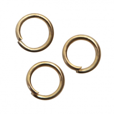 Кольцо  соединительное для бижутерии 5 мм, цв.-золото - купить в Саранске. Цена: 0.44 руб.