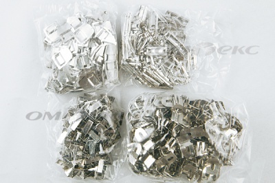 Крючки брючные 4 шипа "Стром" 144 шт. никель - купить в Саранске. Цена: 383.97 руб.