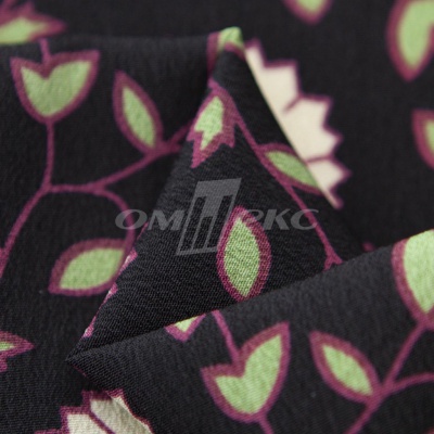 Плательная ткань "Фламенко" 10.1, 80 гр/м2, шир.150 см, принт растительный - купить в Саранске. Цена 241.49 руб.