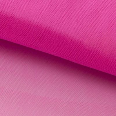 Фатин матовый 16-31, 12 гр/м2, шир.300см, цвет барби розовый - купить в Саранске. Цена 100.92 руб.