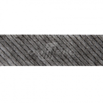 KQ217N -прок.лента нитепрошивная по косой 15мм графит 100м - купить в Саранске. Цена: 2.24 руб.