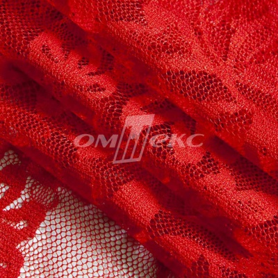 Кружевное полотно стрейч 15A29/RED, 105 гр/м2, шир.155см - купить в Саранске. Цена 2 101.46 руб.