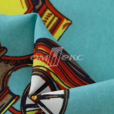 Плательная ткань "Фламенко" 16.2, 80 гр/м2, шир.150 см, принт этнический - купить в Саранске. Цена 241.49 руб.