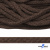 Шнур плетеный d-6 мм, 70% хлопок 30% полиэстер, уп.90+/-1 м, цв.1073-т.коричневый - купить в Саранске. Цена: 594 руб.