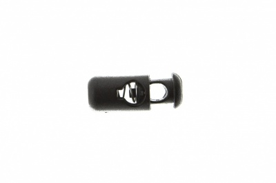 8108 Фиксатор пластиковый "Бочонок", 20х8 мм, цвет чёрный - купить в Саранске. Цена: 1.29 руб.