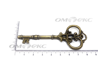 Декоративный элемент для творчества из металла "Ключ"8,5 см  - купить в Саранске. Цена: 26.66 руб.