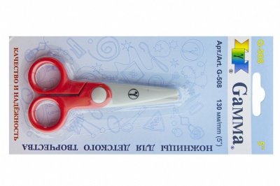 Ножницы G-508 детские 130 мм - купить в Саранске. Цена: 118.32 руб.