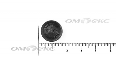 51820/15 мм (2 пр)  черные пуговицы - купить в Саранске. Цена: 0.87 руб.