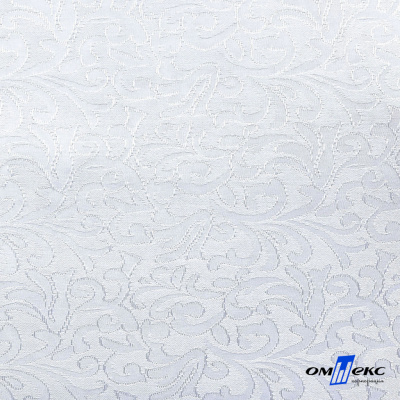 Ткань жаккард королевский, 100% полиэстр 180 г/м 2, шир.150 см, цв-белый - купить в Саранске. Цена 296.39 руб.