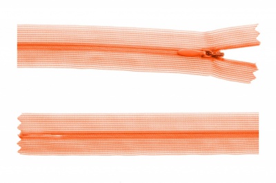 Молния потайная Т3 849, 50 см, капрон, цвет оранжевый - купить в Саранске. Цена: 8.87 руб.