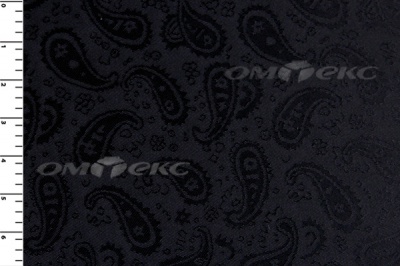 Ткань подкладочная жаккард Р14098, чёрный, 85 г/м2, шир. 150 см, 230T - купить в Саранске. Цена 166.45 руб.