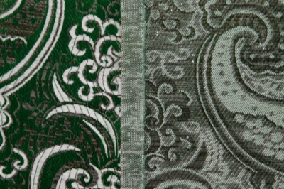 Ткань костюмная жаккард, 135 гр/м2, шир.150см, цвет зелёный№4 - купить в Саранске. Цена 441.94 руб.