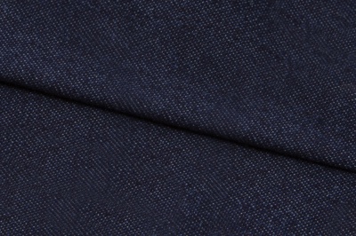 Ткань джинсовая №96, 160 гр/м2, шир.148см, цвет т.синий - купить в Саранске. Цена 350.42 руб.