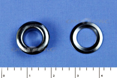 Люверсы металлические, блочка/кольцо, №5 (8 мм) упак.1000 шт- цв.никель - купить в Саранске. Цена: 392 руб.