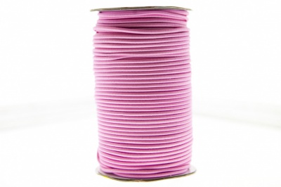 0370-1301-Шнур эластичный 3 мм, (уп.100+/-1м), цв.141- розовый - купить в Саранске. Цена: 459.62 руб.