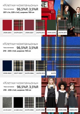 Ткань костюмная 21010 2023, 225 гр/м2, шир.150см, цвет красный - купить в Саранске. Цена 390.73 руб.