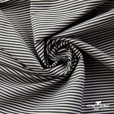 Ткань сорочечная Полоска Кенди, 115 г/м2, 58% пэ,42% хл, шир.150 см, цв.6-черный, (арт.110) - купить в Саранске. Цена 306.69 руб.