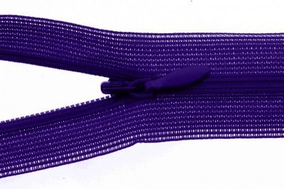 Молния потайная Т3 866, 50 см, капрон, цвет фиолетовый - купить в Саранске. Цена: 8.62 руб.