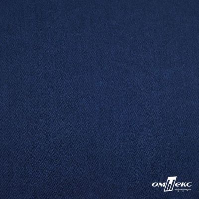Поли креп-сатин 19-3921, 125 (+/-5) гр/м2, шир.150см, цвет т.синий - купить в Саранске. Цена 155.57 руб.