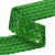 Тесьма с пайетками D4, шир. 35 мм/уп. 25+/-1 м, цвет зелёный - купить в Саранске. Цена: 1 308.30 руб.