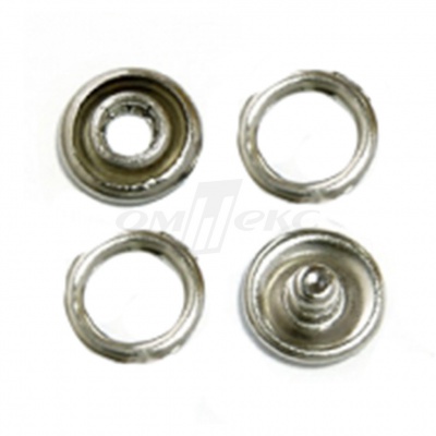 Кнопки рубашечные 10,5 мм никель New Star (кольцо) - купить в Саранске. Цена: 5.80 руб.
