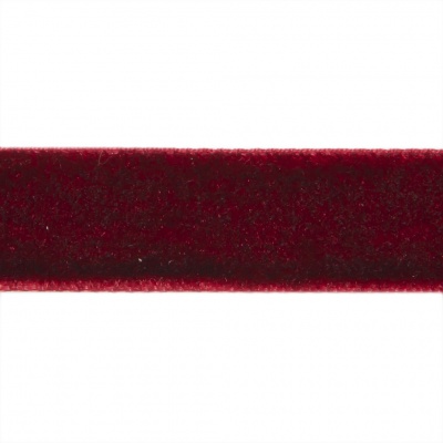 Лента бархатная нейлон, шир.12 мм, (упак. 45,7м), цв.240-бордо - купить в Саранске. Цена: 392 руб.