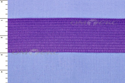 Окантовочная тесьма №0225, шир. 22 мм (в упак. 100 м), цвет фиолет - купить в Саранске. Цена: 271.60 руб.