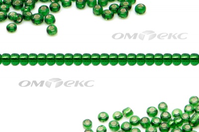Бисер (SL) 11/0 ( упак.100 гр) цв.27В - зелёный - купить в Саранске. Цена: 53.34 руб.