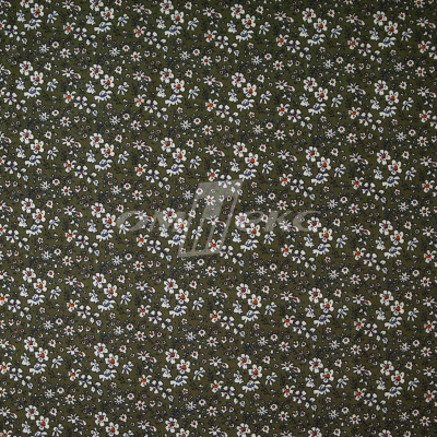 Плательная ткань "Фламенко" 11.2, 80 гр/м2, шир.150 см, принт растительный - купить в Саранске. Цена 259.21 руб.