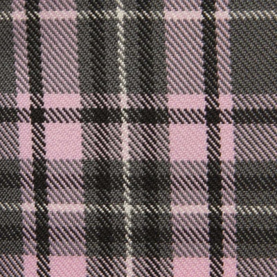 Ткань костюмная клетка 25577 2014, 230 гр/м2, шир.150см, цвет серый/роз/ч/бел - купить в Саранске. Цена 545.24 руб.