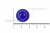 Пуговица поварская "Пукля", 10 мм, цвет синий - купить в Саранске. Цена: 5.66 руб.