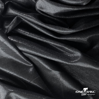 Трикотажное полотно голограмма, шир.140 см, #602 -чёрный/чёрный - купить в Саранске. Цена 385.88 руб.