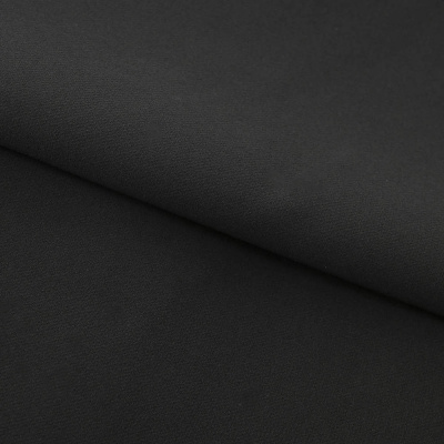 Костюмная ткань "Элис", 200 гр/м2, шир.150см, цвет чёрный - купить в Саранске. Цена 306.20 руб.
