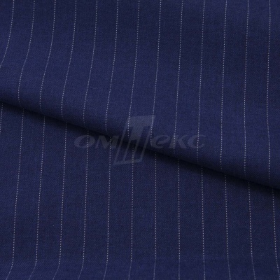 Костюмная ткань "Жаклин", 188 гр/м2, шир. 150 см, цвет тёмно-синий - купить в Саранске. Цена 430.84 руб.