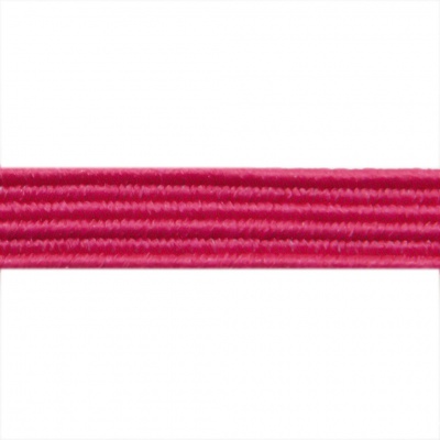Резиновые нити с текстильным покрытием, шир. 6 мм ( упак.30 м/уп), цв.- 84-фуксия - купить в Саранске. Цена: 155.22 руб.
