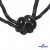 Шнурки #3-10, круглые с наполнителем 130 см, светоотражающие, цв.-чёрный - купить в Саранске. Цена: 75.38 руб.