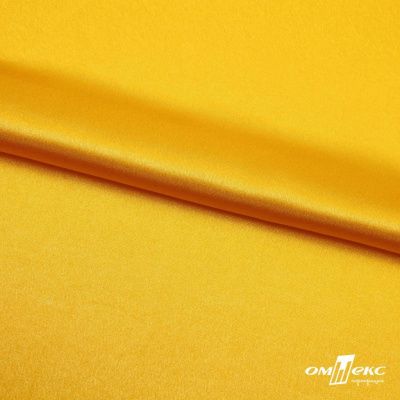 Поли креп-сатин 13-0859, 125 (+/-5) гр/м2, шир.150см, цвет жёлтый - купить в Саранске. Цена 155.57 руб.