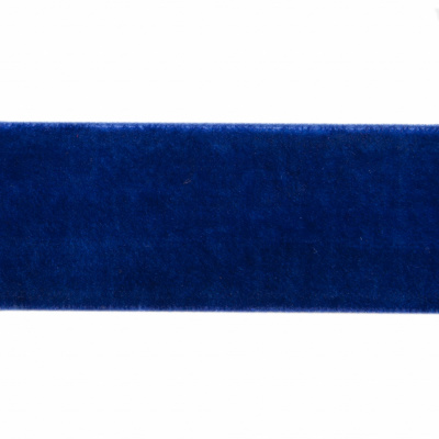 Лента бархатная нейлон, шир.25 мм, (упак. 45,7м), цв.74-василек - купить в Саранске. Цена: 981.09 руб.