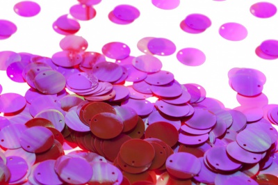 Пайетки "ОмТекс" россыпью,CREAM,круг 20 мм/упак.50+/-2 гр, цв. 15-розовый - купить в Саранске. Цена: 80.12 руб.