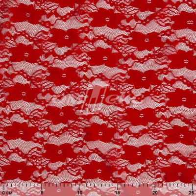 Кружевное полотно стрейч 15A61/RED, 100 гр/м2, шир.150см - купить в Саранске. Цена 1 580.95 руб.