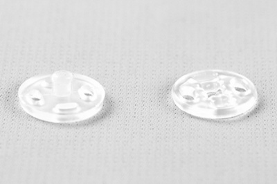 Кнопки пришивные пластиковые 11,5 мм, блистер 24шт, цв.-прозрачные - купить в Саранске. Цена: 59.44 руб.