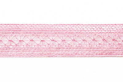 Тесьма кружевная 0621-1669, шир. 20 мм/уп. 20+/-1 м, цвет 096-розовый - купить в Саранске. Цена: 673.91 руб.