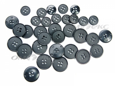 51926/15 мм (4 пр) черные пуговицы (брючные) - купить в Саранске. Цена: 1.50 руб.
