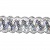 Тесьма металлизированная 0384-0256А, шир. 25 мм/уп. 25+/-1 м, цвет серебро - купить в Саранске. Цена: 598.48 руб.