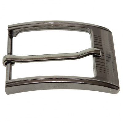 Пряжка металлическая для мужского ремня SC035#7 (шир.ремня 40 мм), цв.-тем.никель - купить в Саранске. Цена: 43.93 руб.