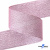 Лента парча 3341, шир. 38 мм/уп. 33+/-0,5 м, цвет розовый-серебро - купить в Саранске. Цена: 185.07 руб.