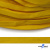 Шнур плетеный (плоский) d-12 мм, (уп.90+/-1м), 100% полиэстер, цв.269 - жёлтый - купить в Саранске. Цена: 8.62 руб.